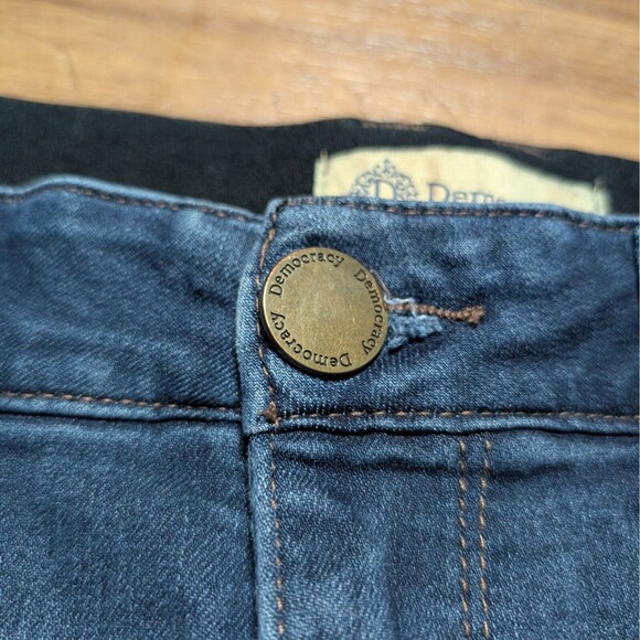 Democracy Ab Solution Jeans Womens Size 10 Blue Denim Elastic Waist Medium Wash - Picture 4 of 13